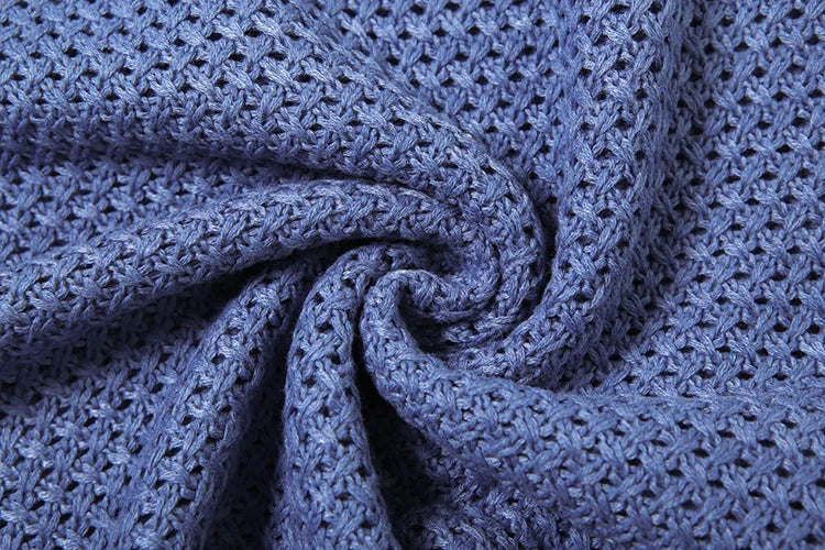 Ensemble crochet “Bleu Océan” – Look Bohème Chic avec détails coquillages