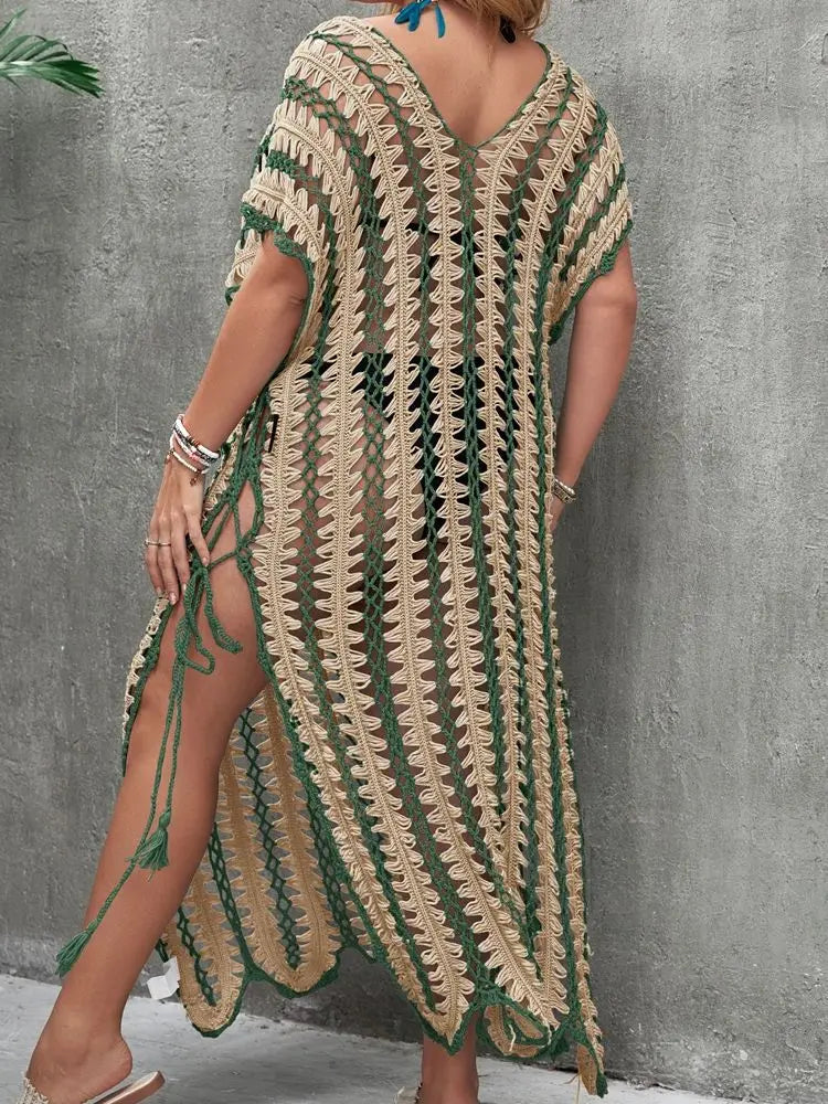 Paréo en Crochet Sahara Chic – Tailles L à XXL