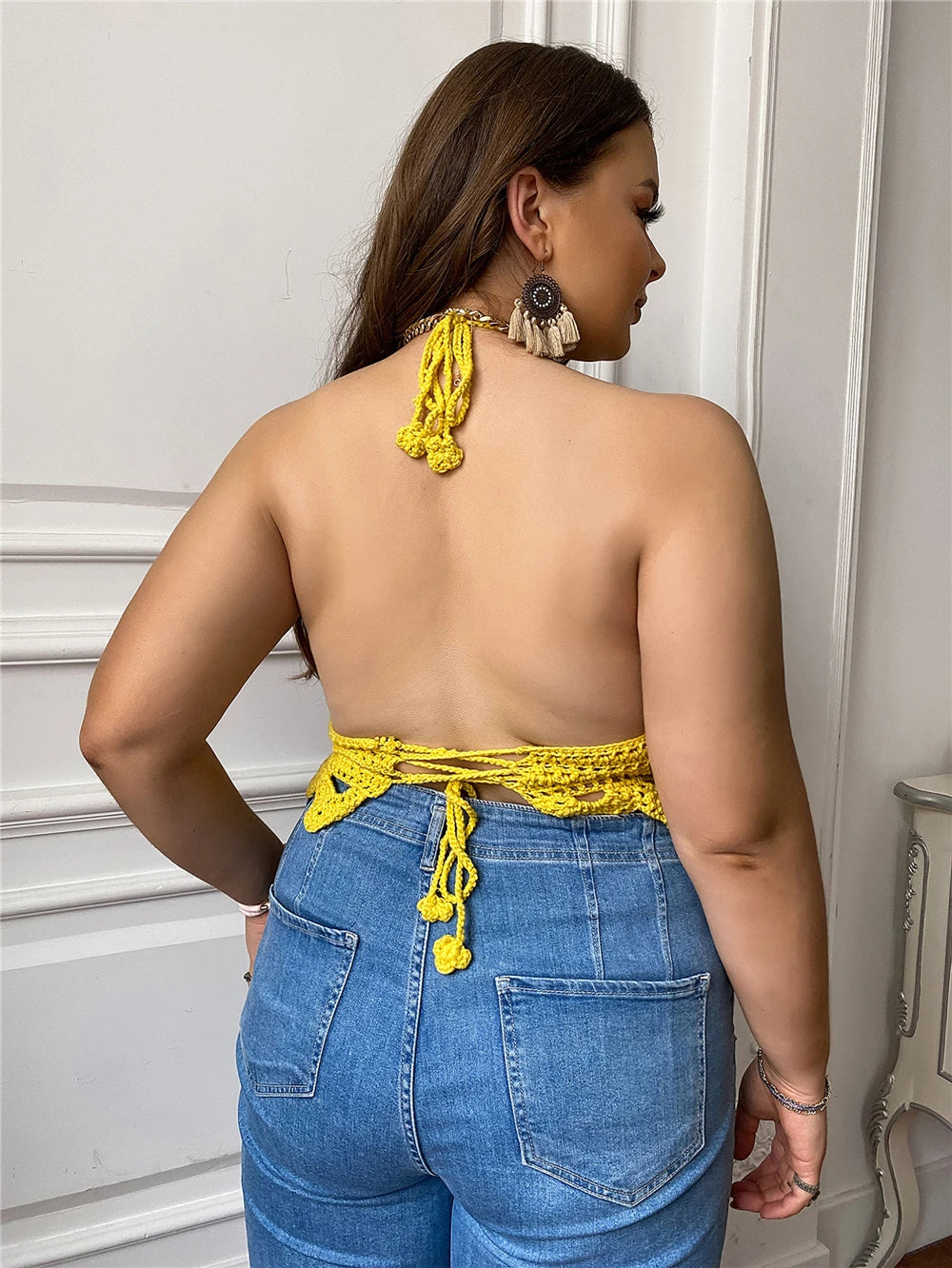 Haut Crochet Soleil d'Été – Éclat de Citron