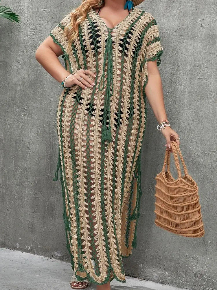 Paréo en Crochet Sahara Chic – Tailles L à XXL