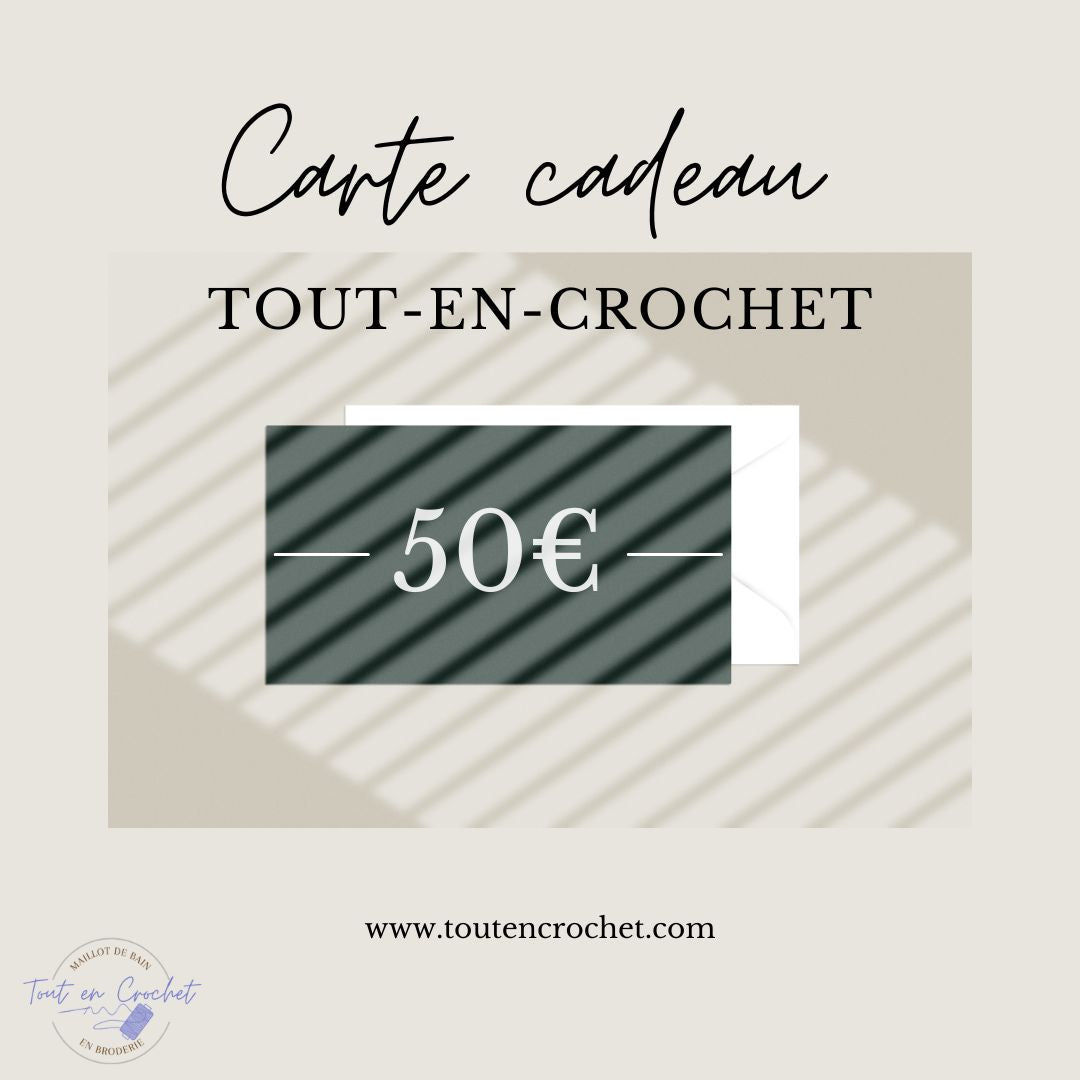 Carte cadeau tout en crochet - Tout-en-Crochet Gift Cards