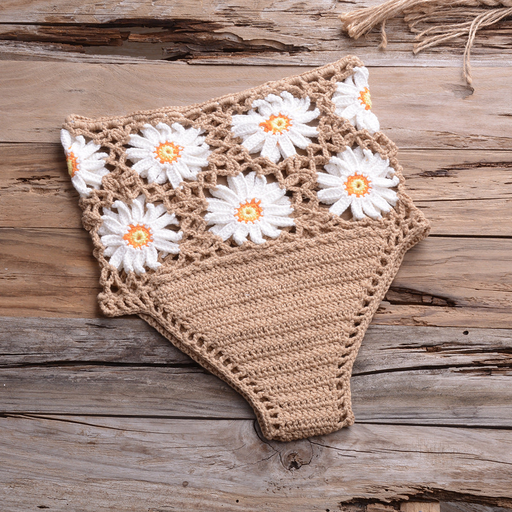 Maillot de bain en crochet bohême "Esmeralda" - Tout-en-Crochet bikini