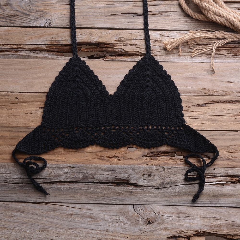 Maillot de bain en crochet bohême "Esmeralda" - Tout-en-Crochet bikini