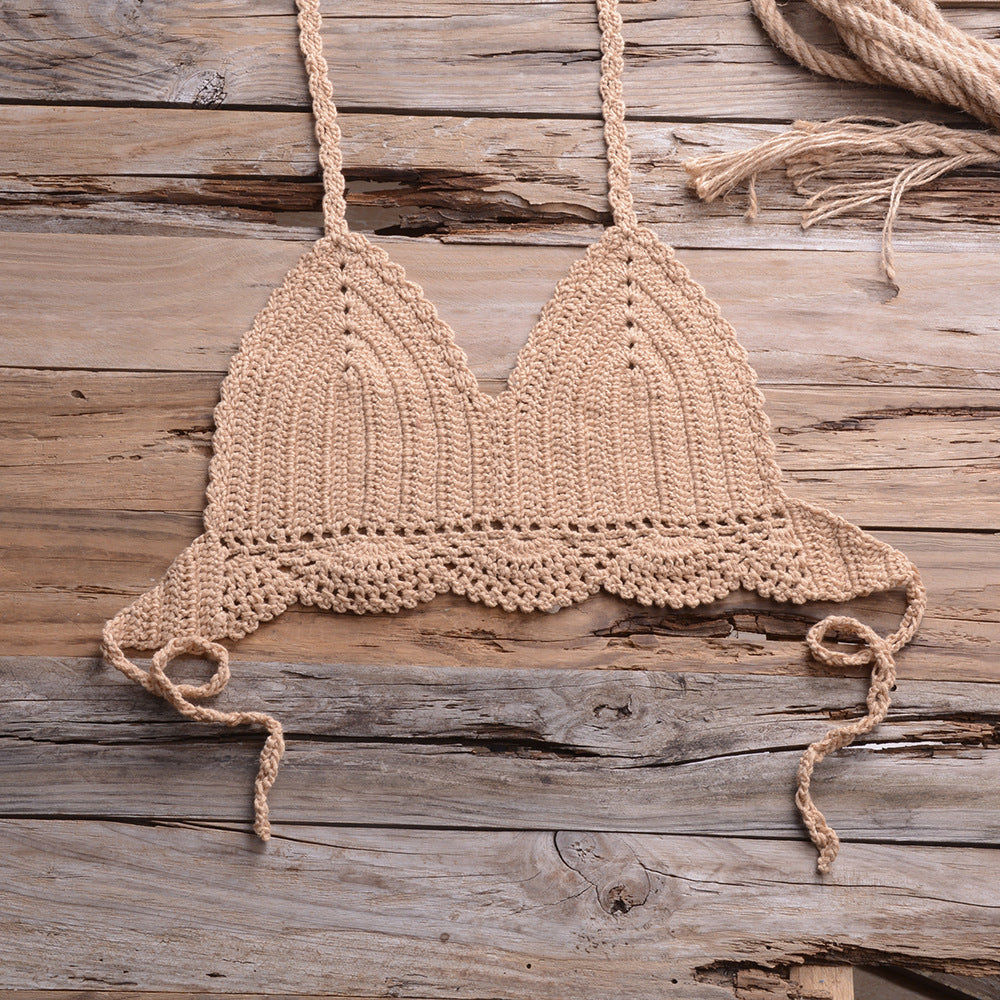 Maillot de bain en crochet bohême "Esmeralda" - Tout-en-Crochet bikini