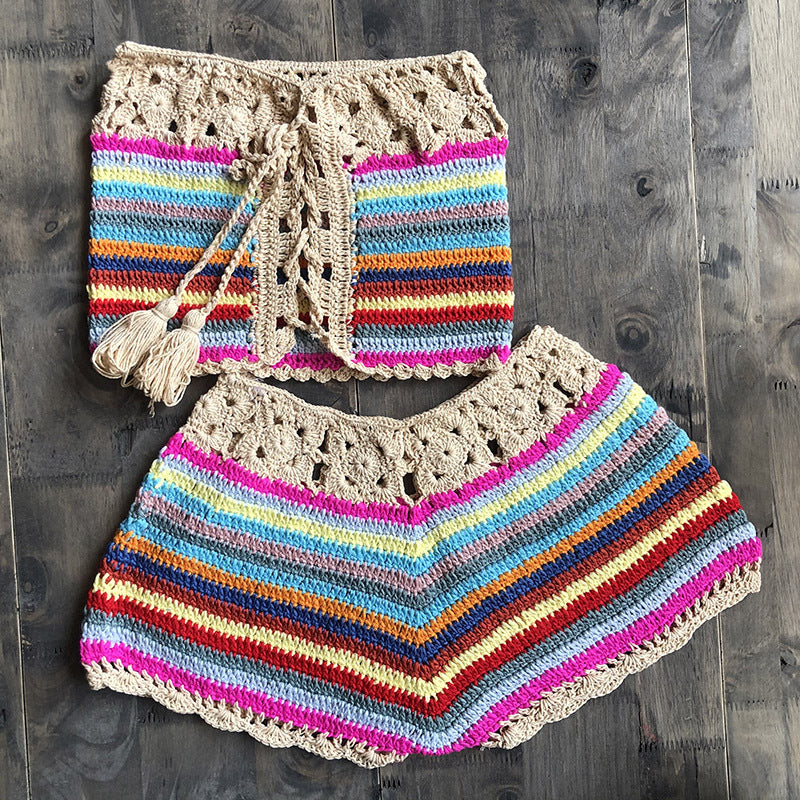 ⎨Réduction en cours⎬Ensemble en Crochet Emilia - Tout-en-Crochet ensemble