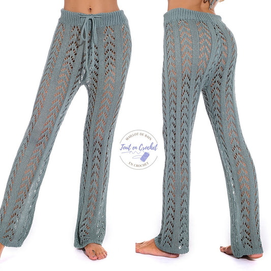 Pantalon à lacet en crochet - Tout-en-Crochet