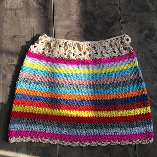 Jupe de Plage courte - Tout-en-Crochet