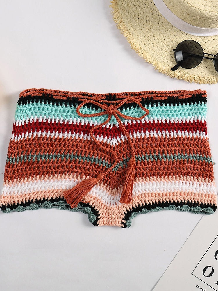 Short en crochet en coton et polyester : le choix parfait pour un été tendance - Tout-en-Crochet